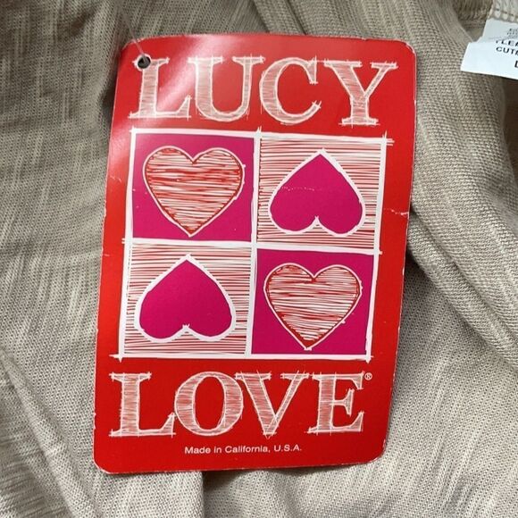 LUCY Love Tie Front Long Sleeve Cardigan Size Large - Picture 8 of 11